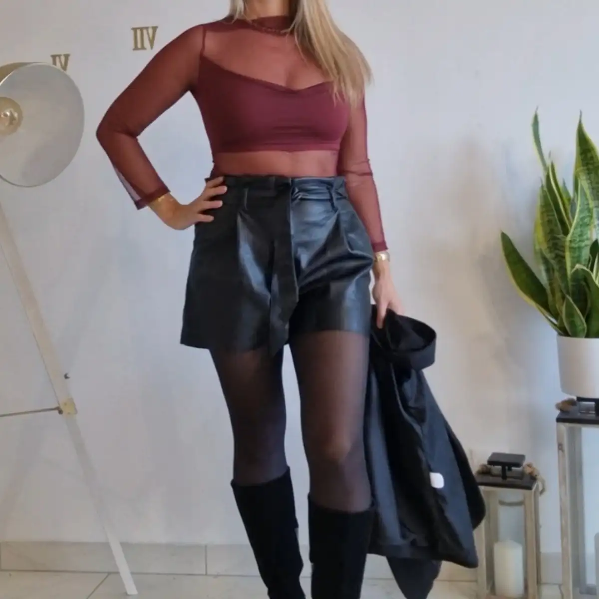 Body avec empiècement voile